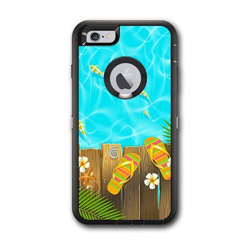  Flip Flops And Fish Summer Otterbox Defender iPhone 6 PLUS Skin