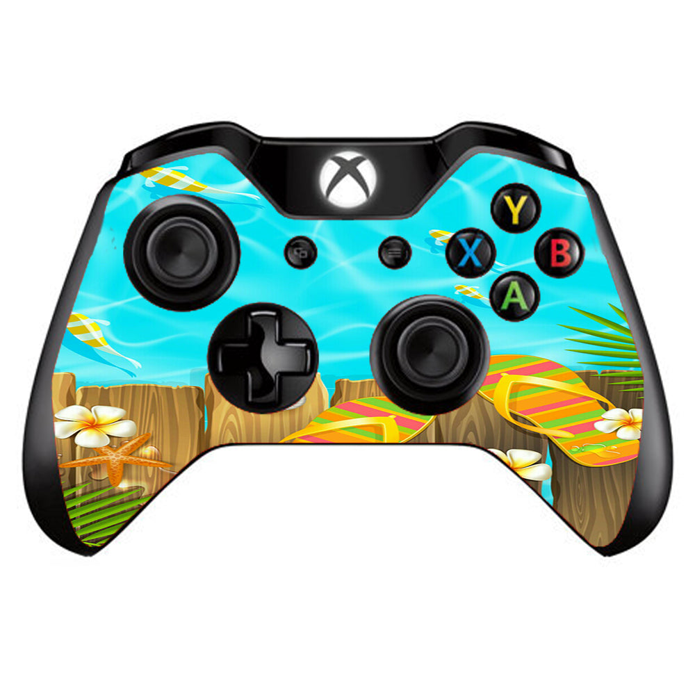  Flip Flops And Fish Summer Microsoft Xbox One Controller Skin