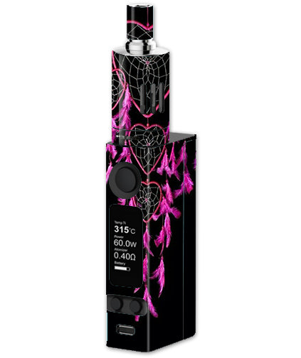 Heart Pink Feather Dream Catcher Joyetech Evic VTC Mini Skin