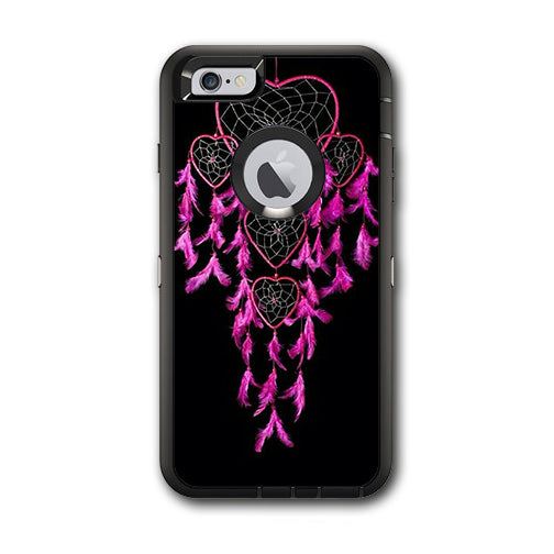  Heart Pink Feather Dream Catcher Otterbox Defender iPhone 6 PLUS Skin