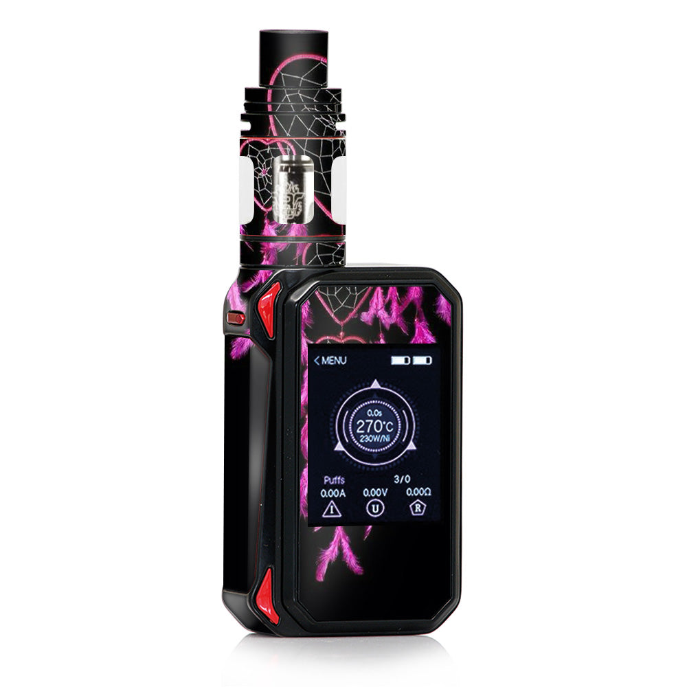 Heart Pink Feather Dream Catcher Smok G-priv 2 Skin Heart Pink Feather Dream Catcher Smok G-priv 2 Skin