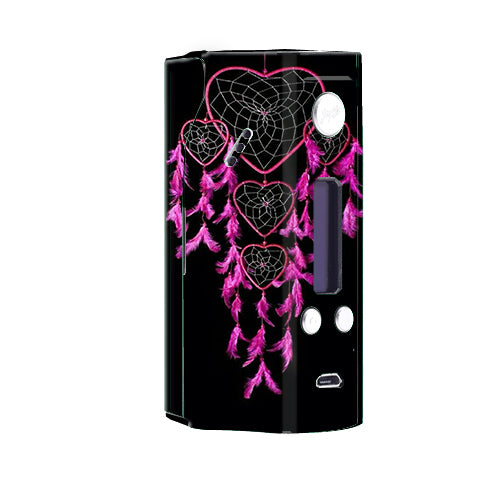  Heart Pink Feather Dream Catcher Wismec Reuleaux RX200  Skin