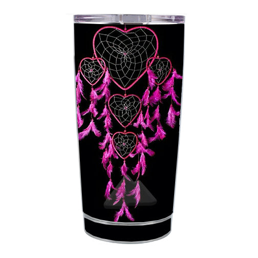 Heart Pink Feather Dream Catcher Ozark Trail 20oz Tumbler Skin