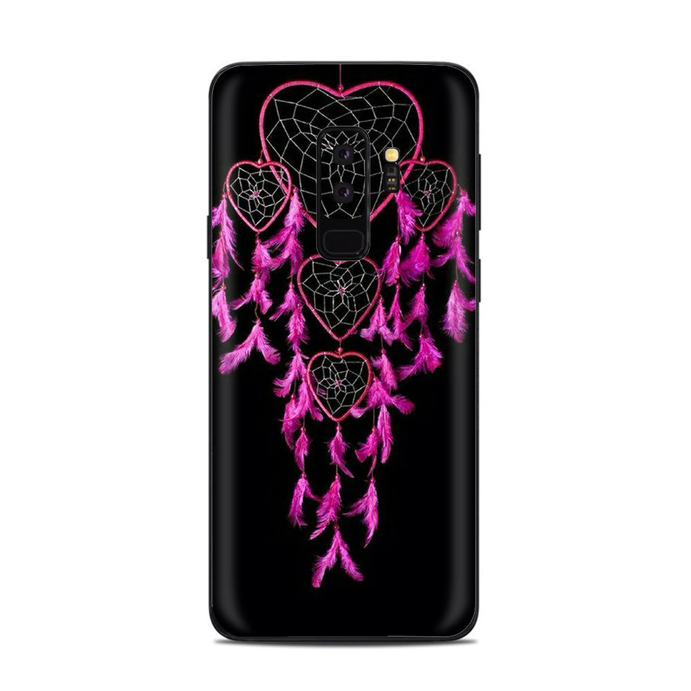  Heart Pink Feather Dream Catcher Samsung Galaxy S9 Plus Skin