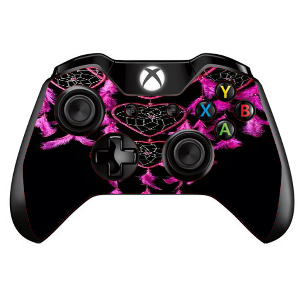  Heart Pink Feather Dream Catcher Microsoft Xbox One Controller Skin