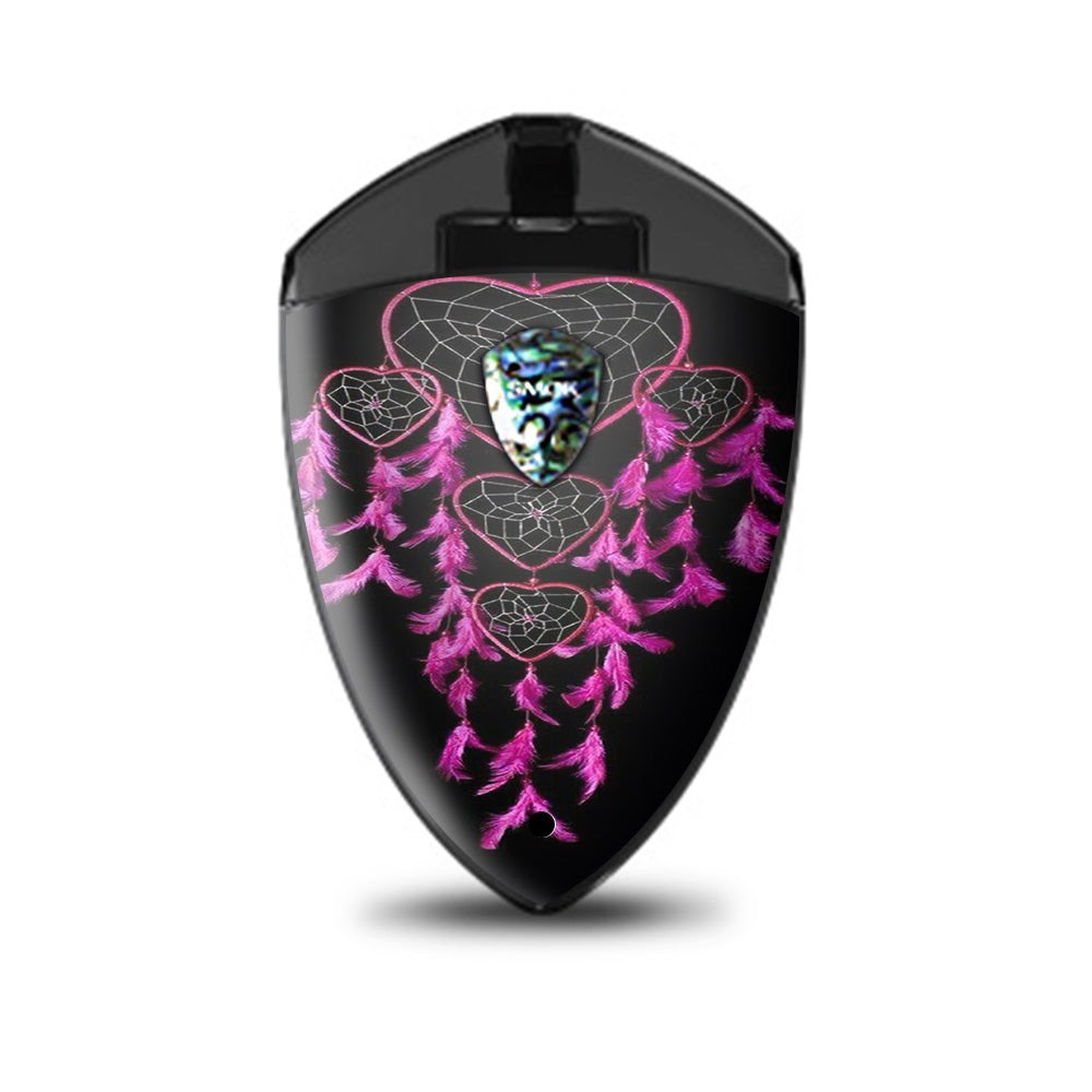  Heart Pink Feather Dream Catcher Smok Rolo Badge Skin