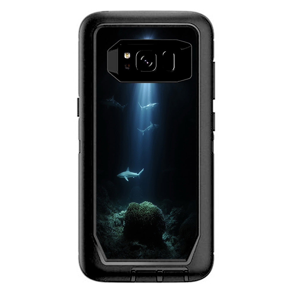  Under The Sea Sharks  Otterbox Defender Samsung Galaxy S8 Skin