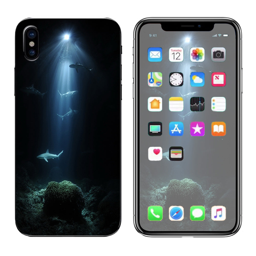  Under The Sea Sharks  Apple iPhone X Skin