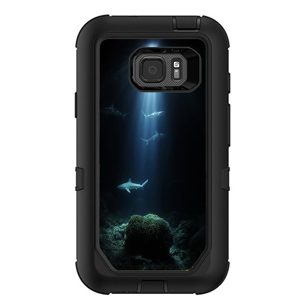  Under The Sea Sharks Otterbox Defender Samsung Galaxy S7 Active Skin