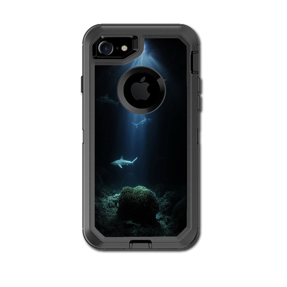  Under The Sea Sharks Otterbox Defender iPhone 7 or iPhone 8 Skin