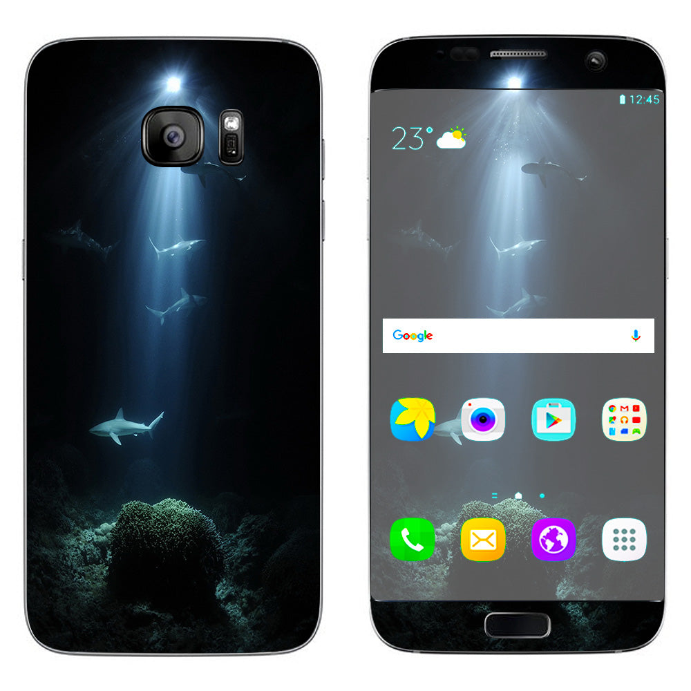  Under The Sea Sharks  Samsung Galaxy S7 Edge Skin