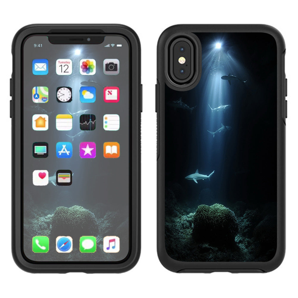  Under The Sea Sharks  Otterbox Defender Apple iPhone X Skin