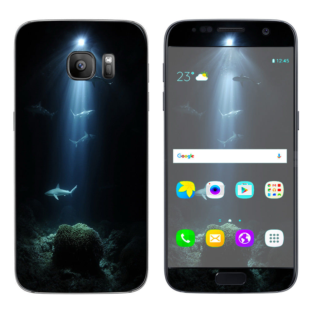  Under The Sea Sharks  Samsung Galaxy S7 Skin