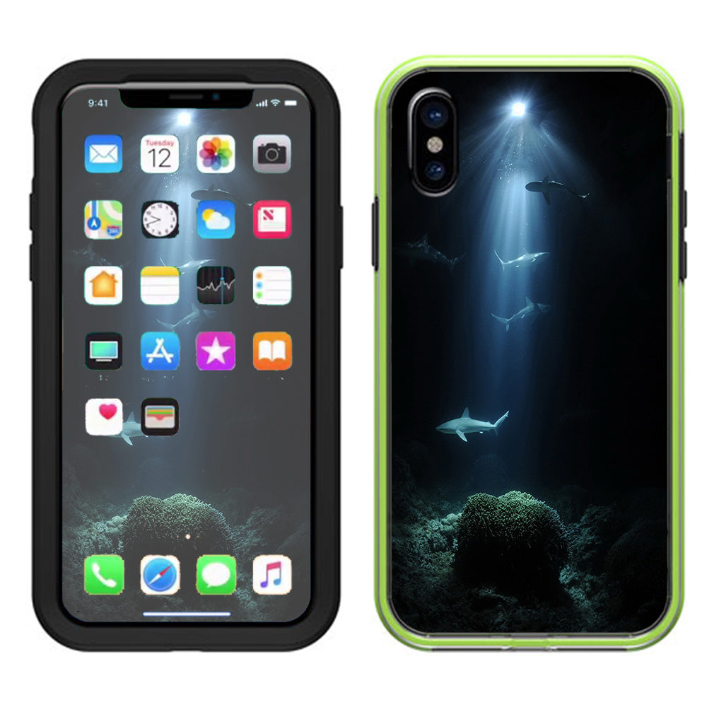  Under The Sea Sharks  Lifeproof Slam Case iPhone X Skin