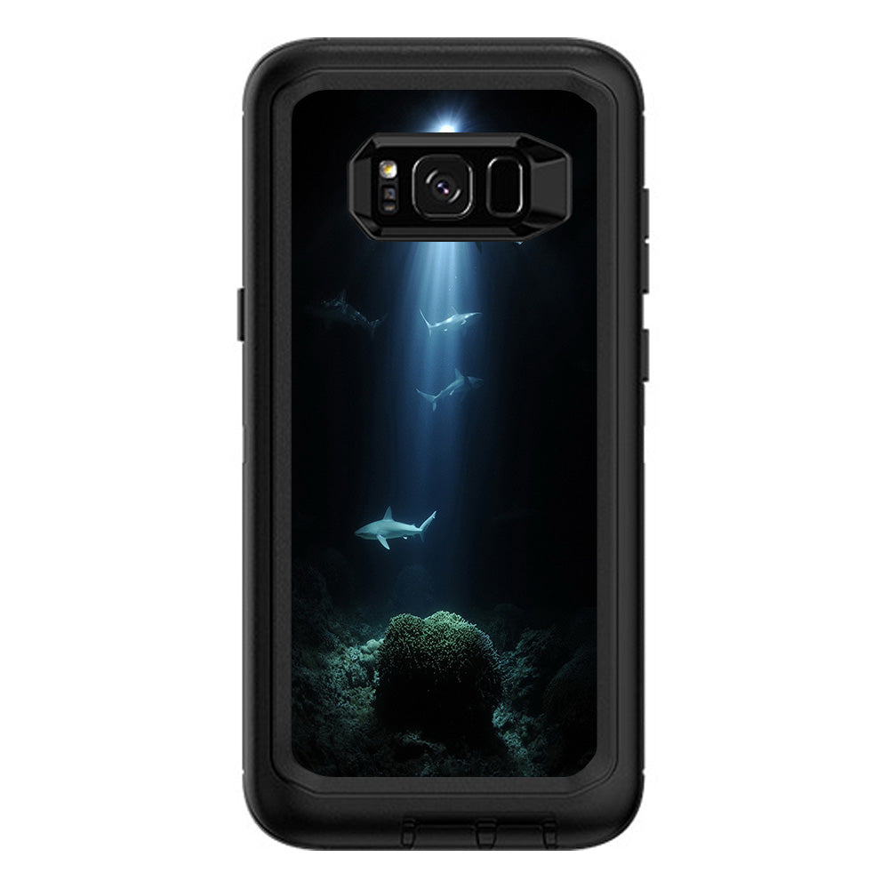  Under The Sea Sharks  Otterbox Defender Samsung Galaxy S8 Plus Skin