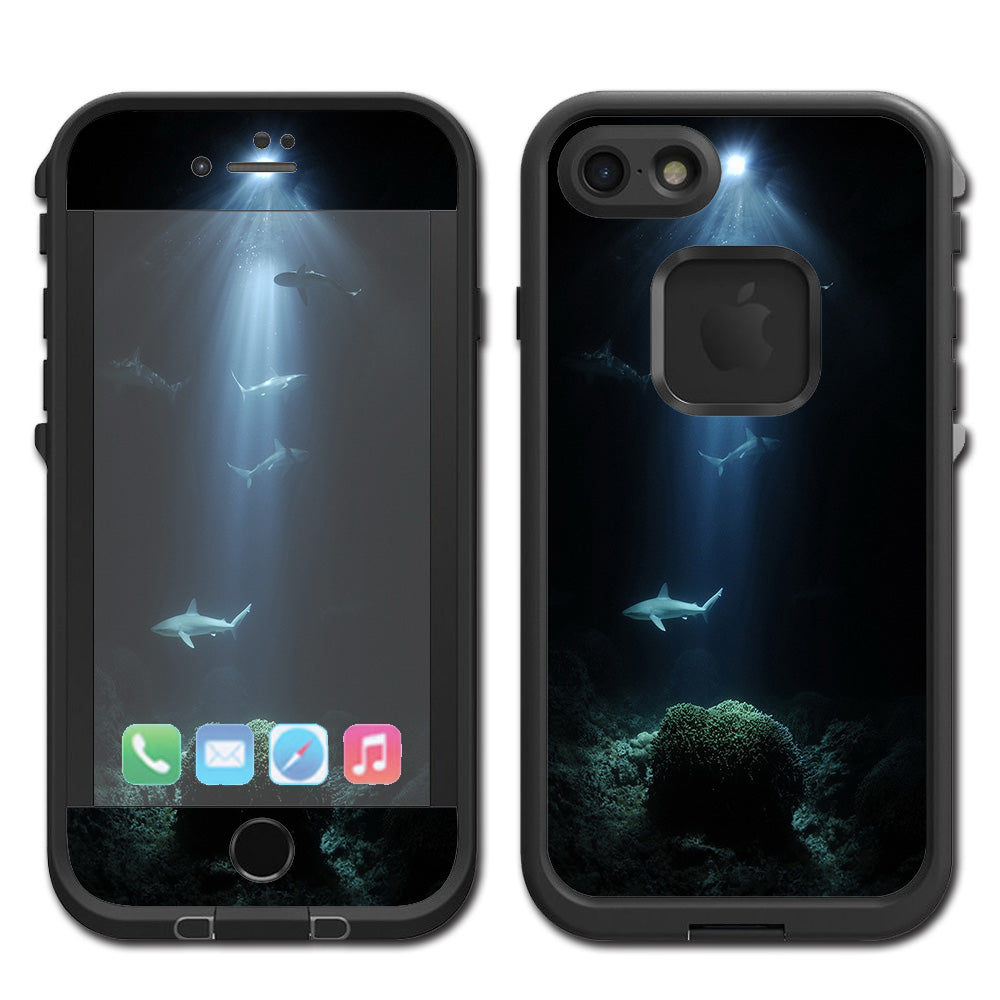  Under The Sea Sharks Lifeproof Fre iPhone 7 or iPhone 8 Skin
