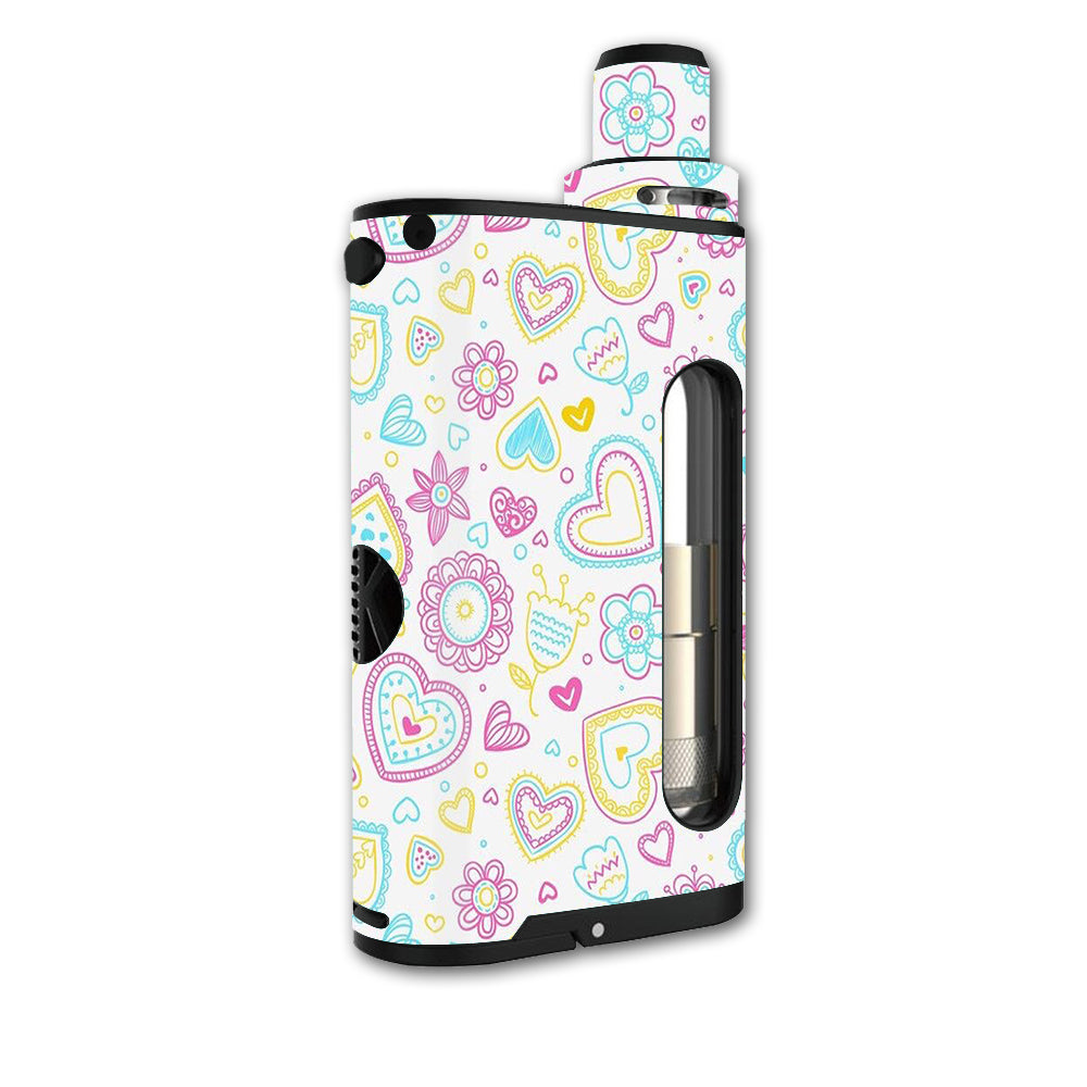  Hearts Doodles Shape Design Kangertech Cupti Skin