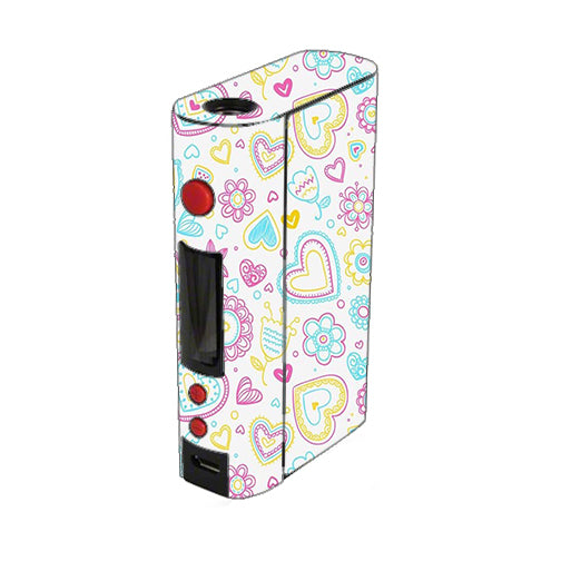  Hearts Doodles Shape Design Kangertech Kbox 200w Skin