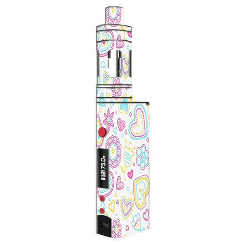  Hearts Doodles Shape Design Kangertech Topbox mini Skin