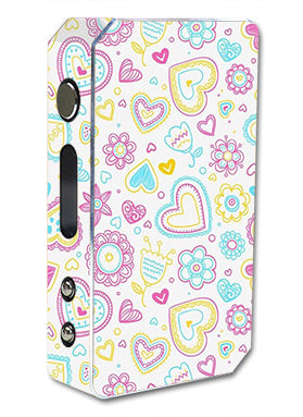  Hearts Doodles Shape Design Pioneer4You ipv3 Li 165W Skin