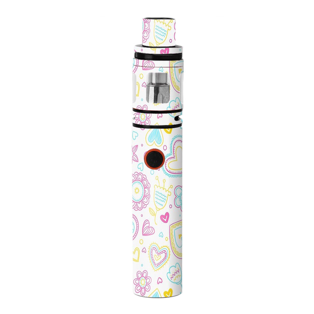  Hearts Doodles Shape Design Smok Stick V8 Skin