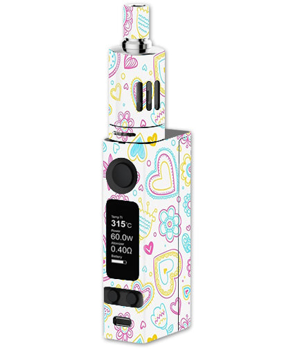  Hearts Doodles Shape Design Joyetech Evic VTC Mini Skin