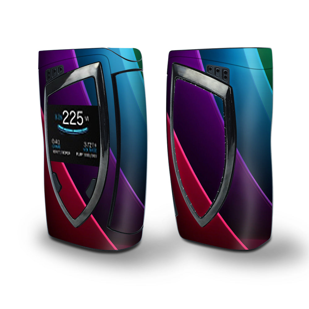 Skin Decal Vinyl Wrap for Smok Devilkin Kit 225w Vape (includes TFV12 Prince Tank Skins) skins cover/ Abstract Colorful Panels