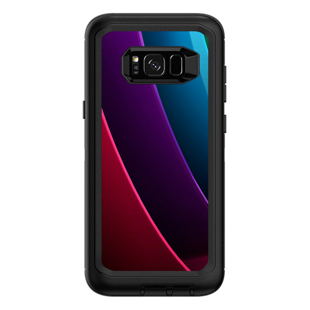  Abstract Colorful Panels Otterbox Defender Samsung Galaxy S8 Plus Skin