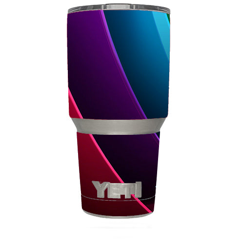  Abstract Colorful Panels Yeti 30oz Rambler Tumbler Skin