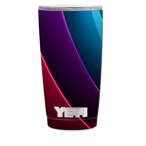  Abstract Colorful Panels Yeti 20oz Rambler Tumbler Skin