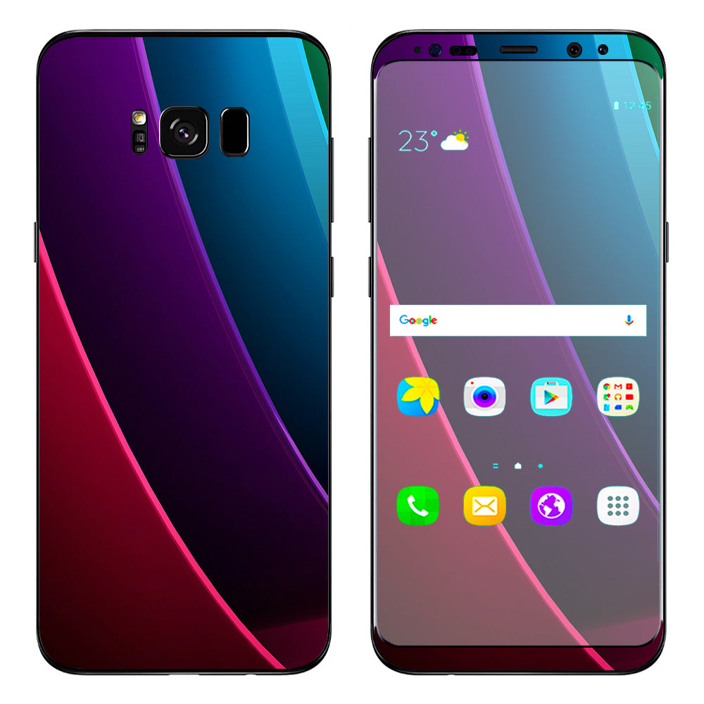  Abstract Colorful Panels Samsung Galaxy S8 Plus Skin