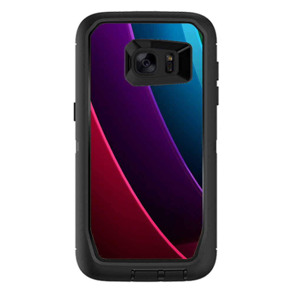  Abstract Colorful Panels Otterbox Defender Samsung Galaxy S7 Edge Skin