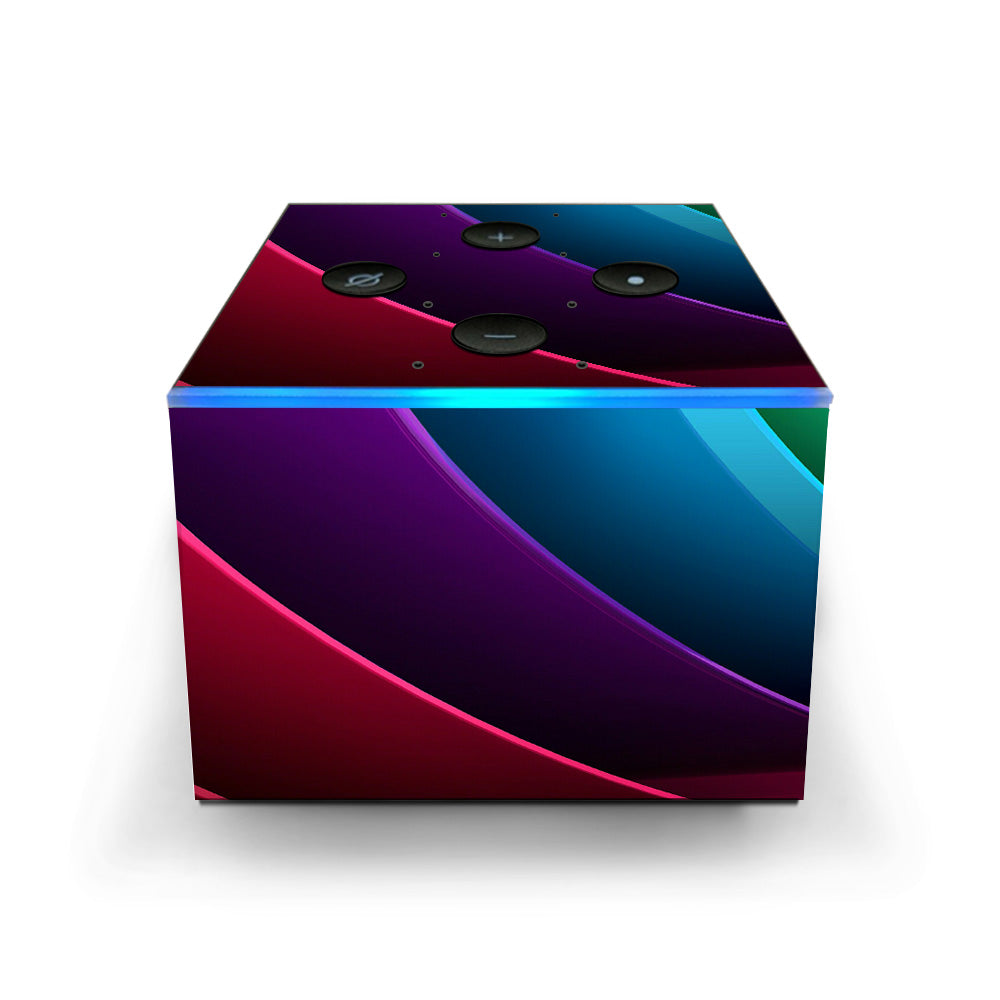 Abstract Colorful Panels Amazon Fire TV Cube Skin