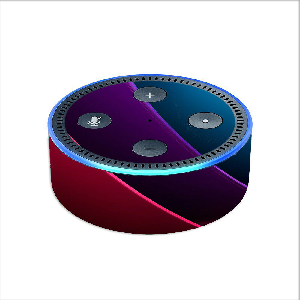  Abstract Colorful Panels Amazon Echo Dot 2nd Gen Skin