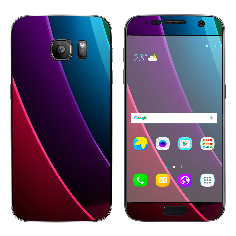  Abstract Colorful Panels Samsung Galaxy S7 Skin