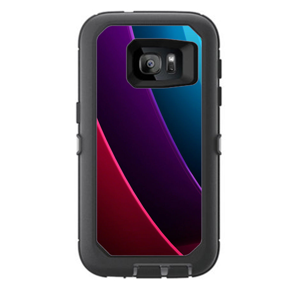  Abstract Colorful Panels Otterbox Defender Samsung Galaxy S7 Skin