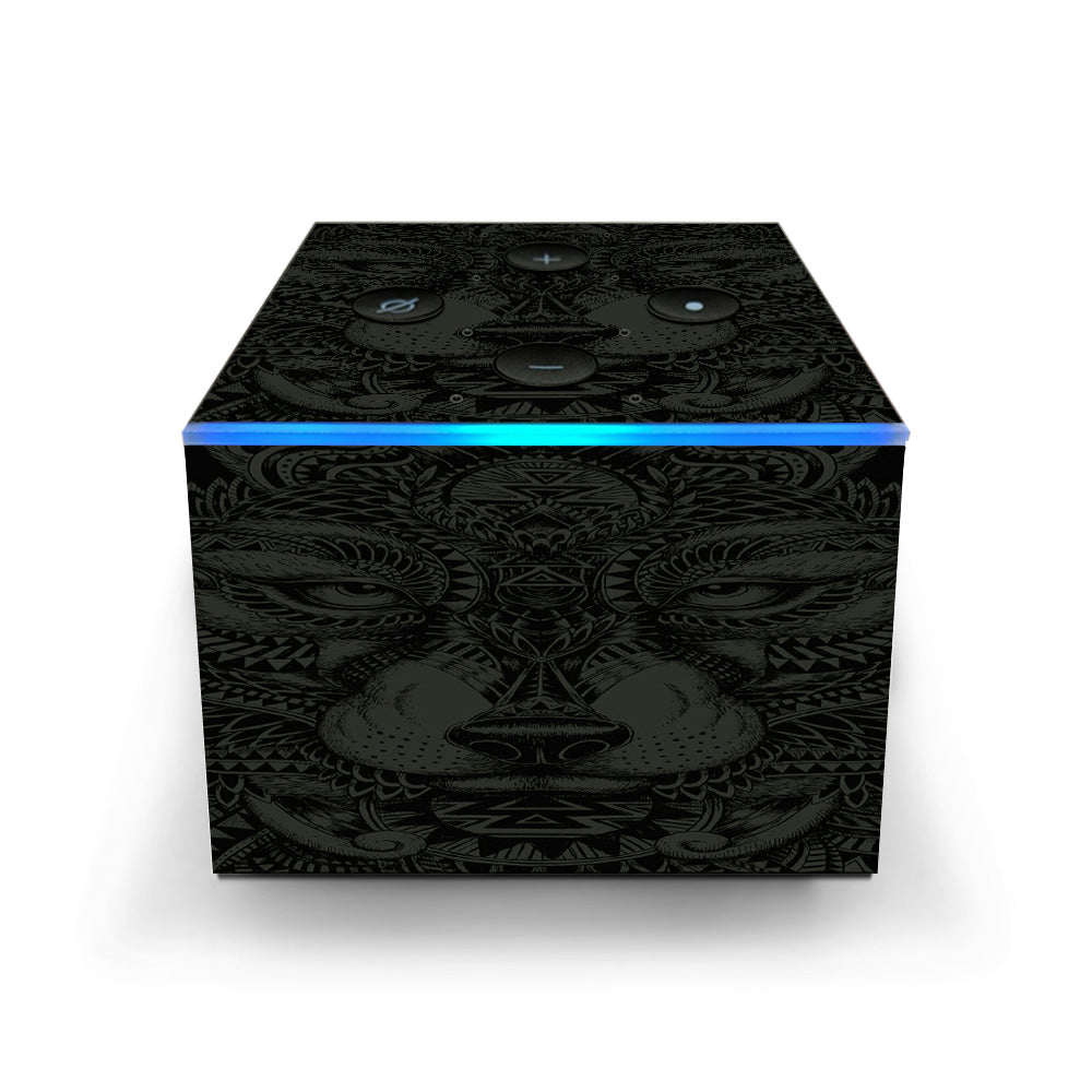  Aztec Lion Wolf Design Amazon Fire TV Cube Skin