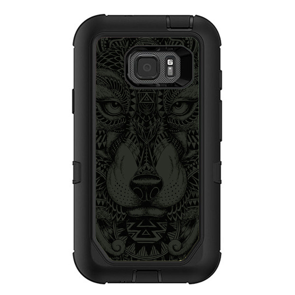  Aztec Lion Wolf Design Otterbox Defender Samsung Galaxy S7 Active Skin