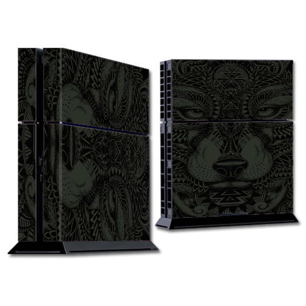  Aztec Lion Wolf Design Sony Playstation PS4 Skin