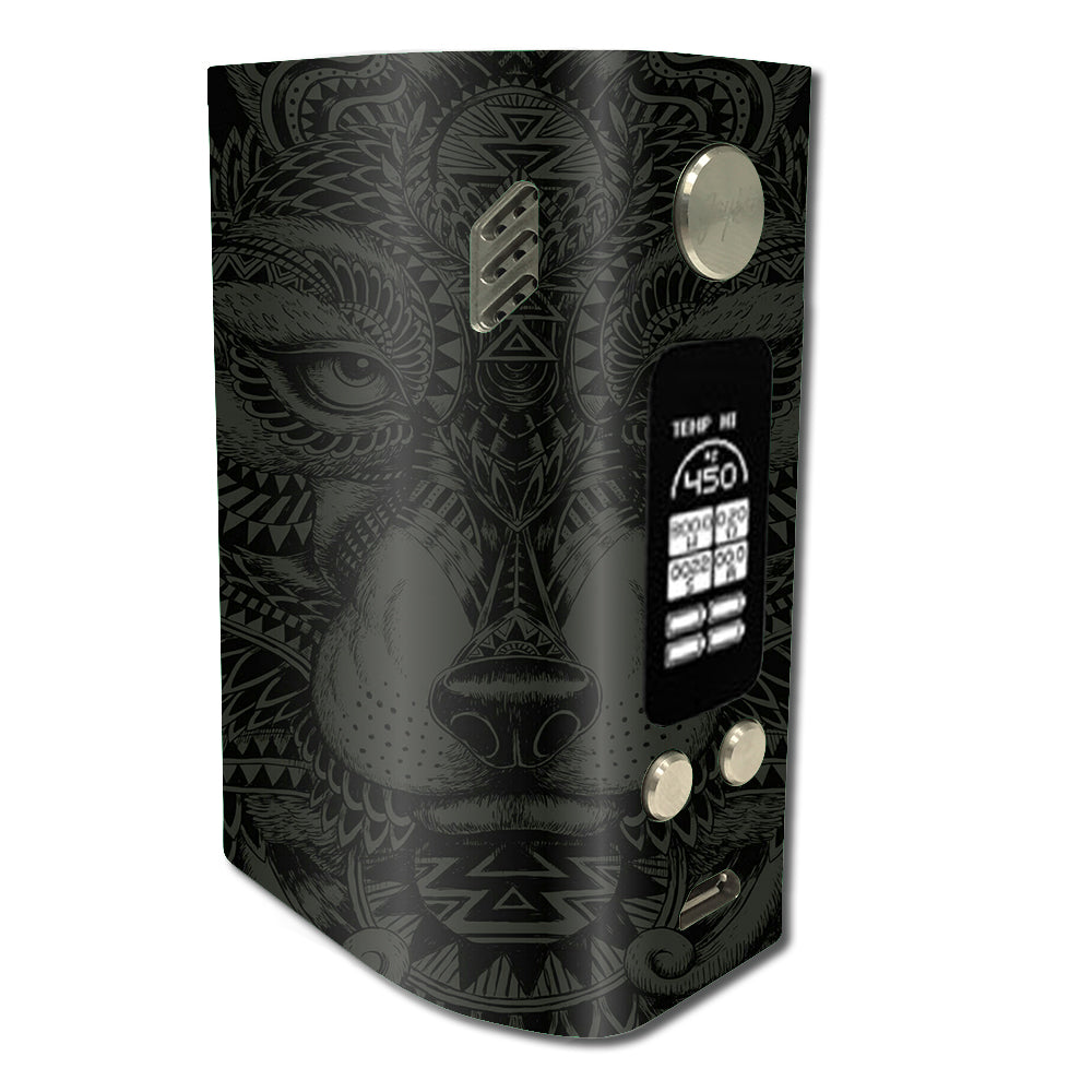  Aztec Lion Wolf Design Wismec Reuleaux RX300 Skin