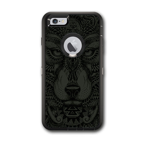  Aztec Lion Wolf Design Otterbox Defender iPhone 6 PLUS Skin