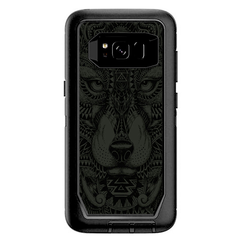  Aztec Lion Wolf Design Otterbox Defender Samsung Galaxy S8 Skin