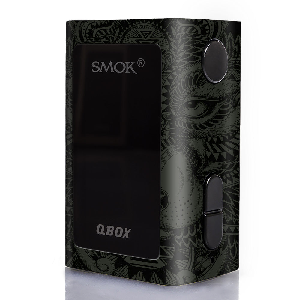  Aztec Lion Wolf Design Smok Q-Box Skin