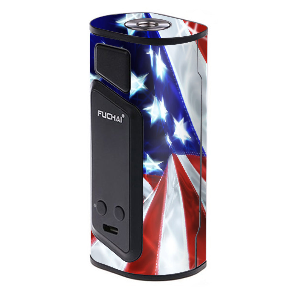  Electric American Flag U.S.A. Sigelei Fuchai Duo-3 Skin