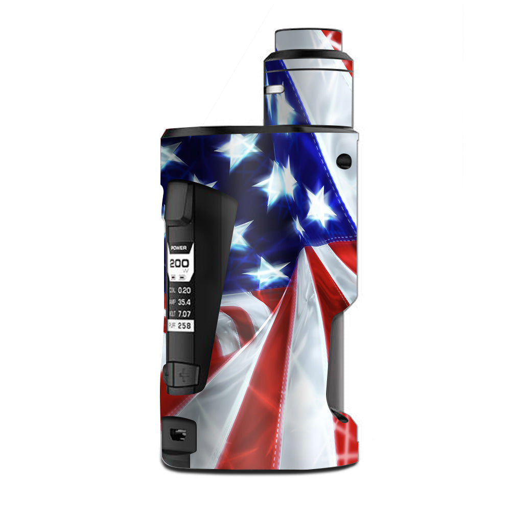  Electric American Flag U.S.A. G Box Squonk Geek Vape Skin