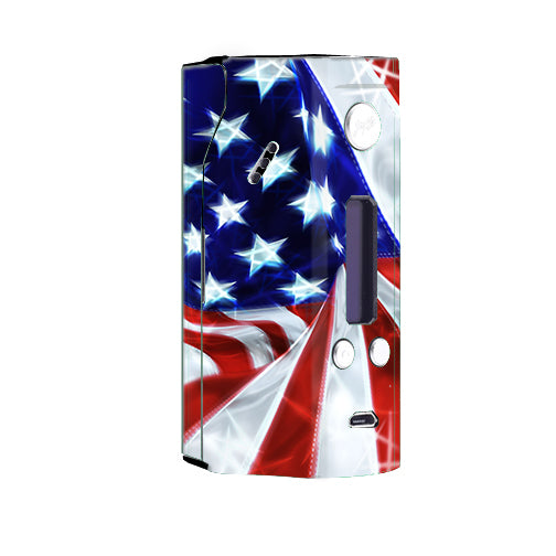  Electric American Flag U.S.A. Wismec Reuleaux RX200  Skin