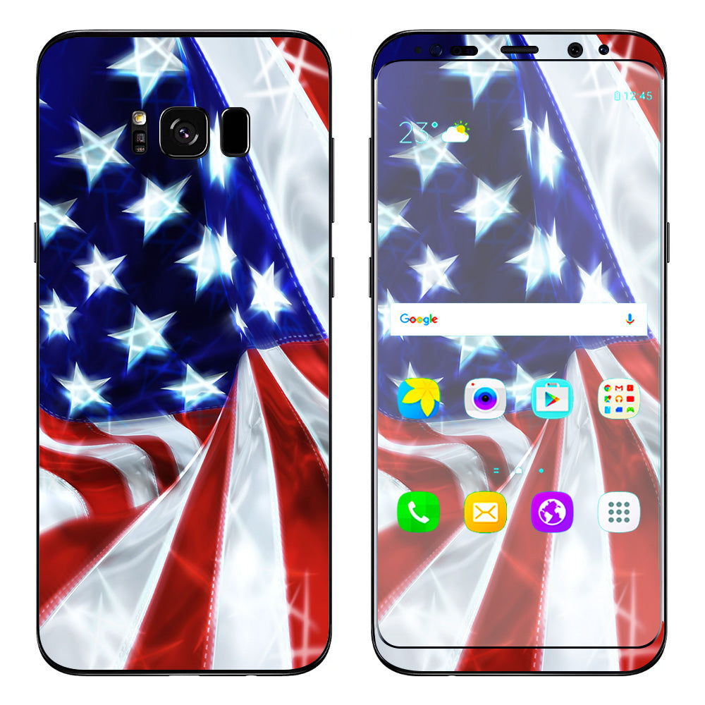  Electric American Flag U.S.A. Samsung Galaxy S8 Skin