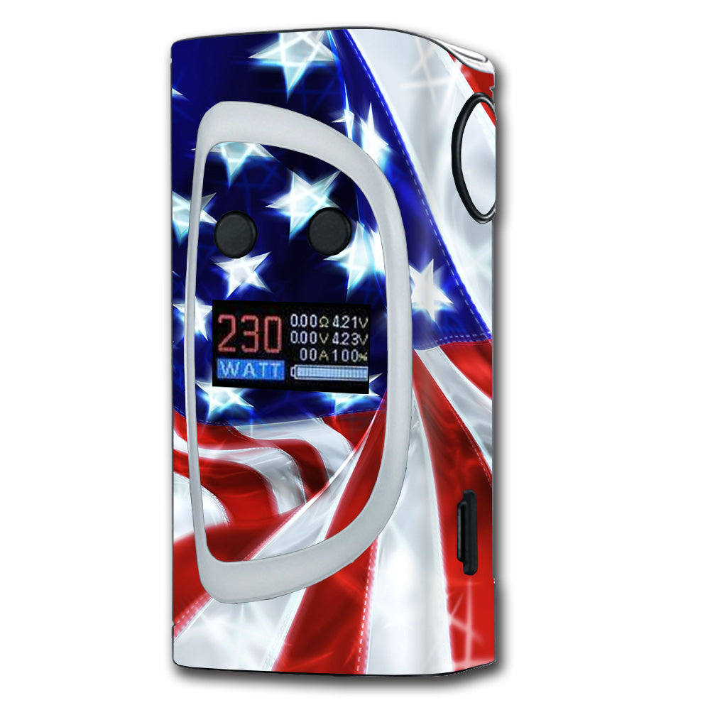  Electric American Flag U.S.A. Sigelei Kaos Spectrum Skin