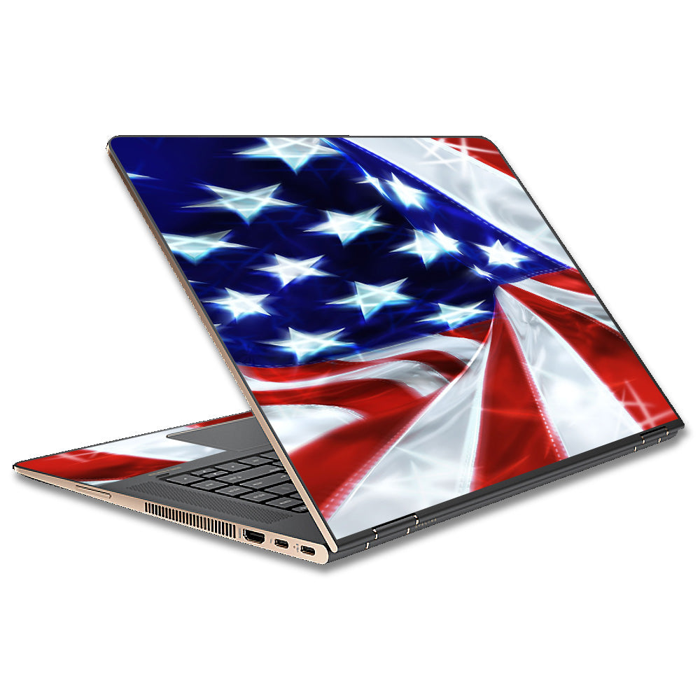  Electric American Flag U.S.A. HP Spectre x360 13t Skin