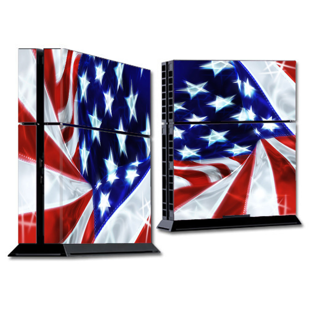  Electric American Flag U.S.A. Sony Playstation PS4 Skin